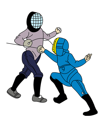 Youth Fencing Coloring Pages
