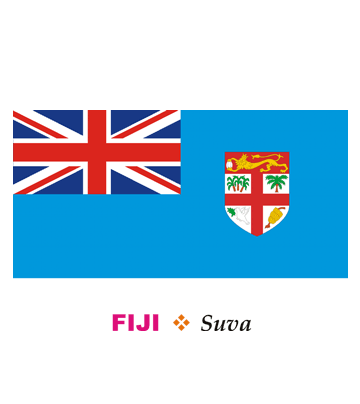 Fiji Flag Coloring Pages
