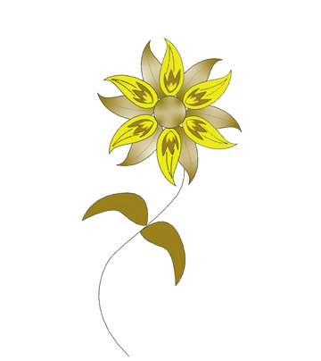 Yellow Flower Coloring Pages