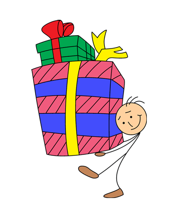 Gift Items Coloring Pages