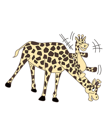 Baby Giraffe Coloring Pages