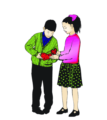 Girl And Boy Coloring Pages