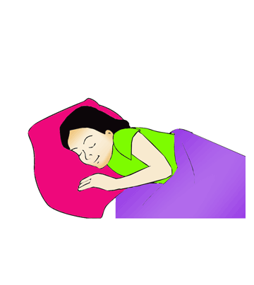 Girl Sleeping Coloring Pages