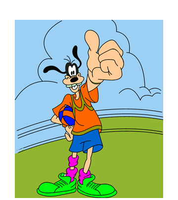 Goofy With Ball Coloring Pages