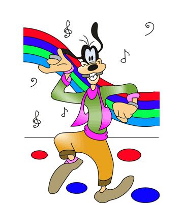 Dancing Goofy Coloring Pages