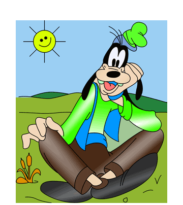 Smiling Goofy Coloring Pages