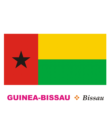 Guinea Bissau Flag Coloring Pages