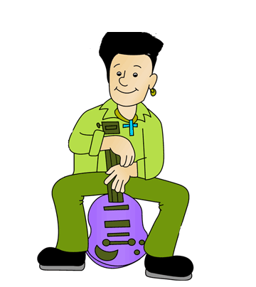 Kids Guitar Coloring Pages