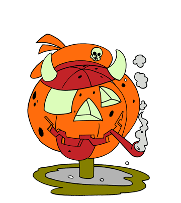 Smoking Halloween Coloring Pages