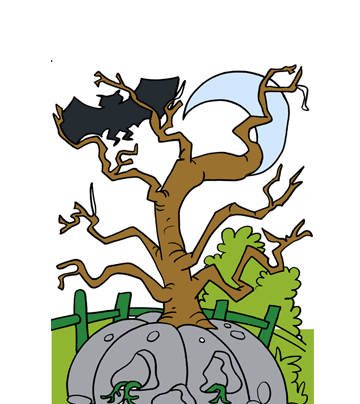 Halloween Tree Coloring Pages