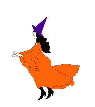 Holloween Witch Coloring Pages
