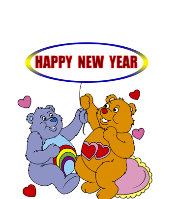 New Year Teddy Coloring Pages