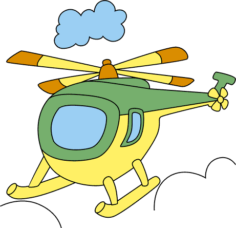 Helicopter Coloring Pages