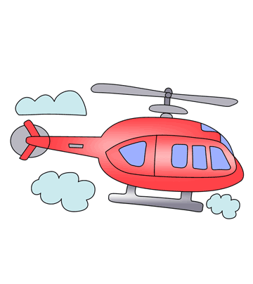 Fancy Helicopter Coloring Pages