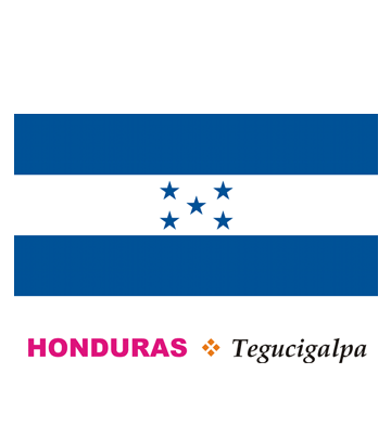 Honduras Flag Coloring Pages