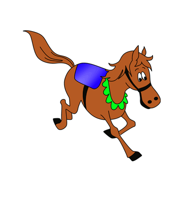 Horse Race Coloring Pages