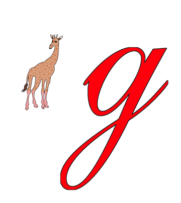 G For Giraffe Coloring Pages