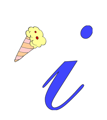 I For Ice Cream Coloring Pages