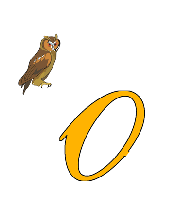 O For Owl Coloring Pages