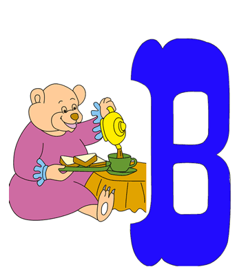 B-capital Letter Coloring Pages