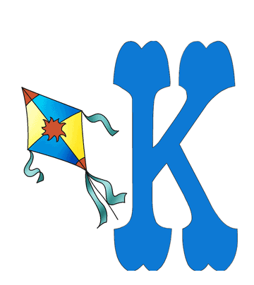 K-capital Letter Coloring Pages