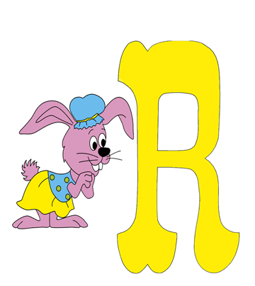 R-capital Letter Coloring Pages