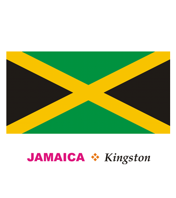 Jamaica Flag Coloring Pages