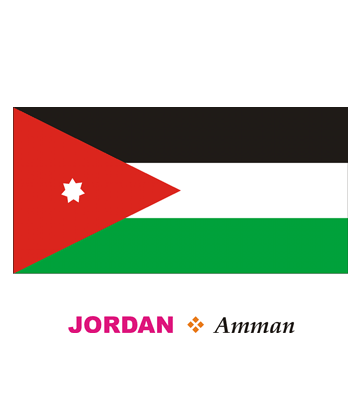 Jordan Flag Coloring Pages