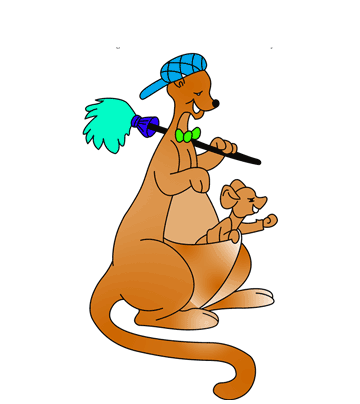 Mother And Child Kangaroo Coloring Pages