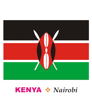 Kenya Flag Coloring Pages