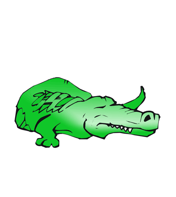Sleeping Crocodial Coloring Pages