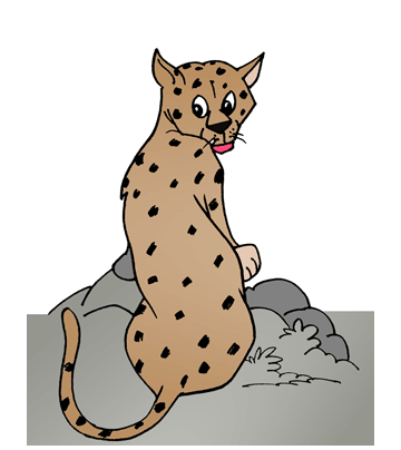 The Leopard Coloring Pages