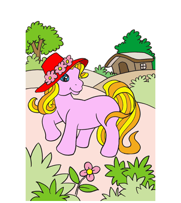 Pretty Little Pony Coloring Pages