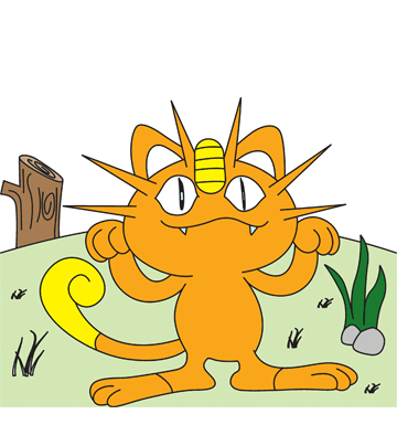 Meowth1 Coloring Pages