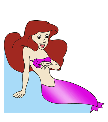 Mermaid Costumes Coloring Pages