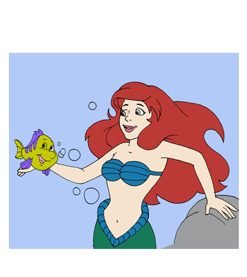Mermaid Image Coloring Pages