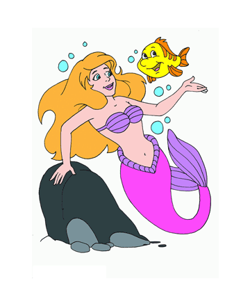 Mermaid Springs Coloring Pages