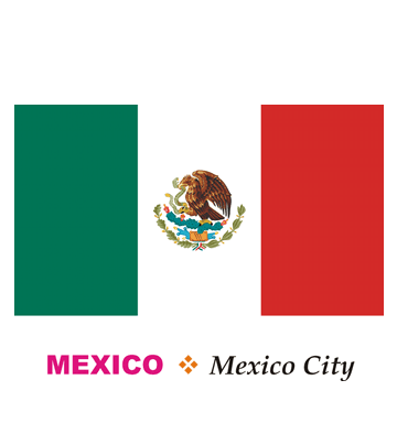 flag of mexico coloring pages for kids