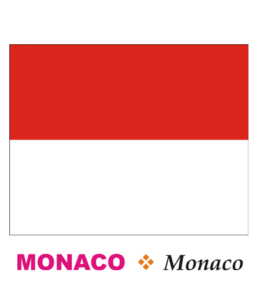 Monaco Flag Coloring Pages