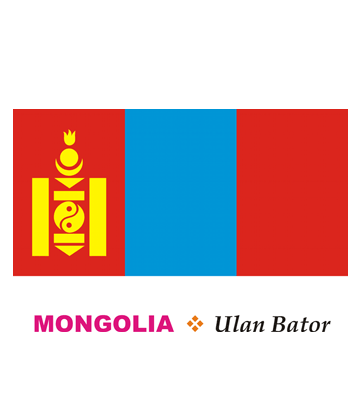 Mongolia Flag Coloring Pages