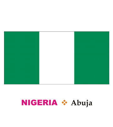 Nigeria Flag Coloring Pages