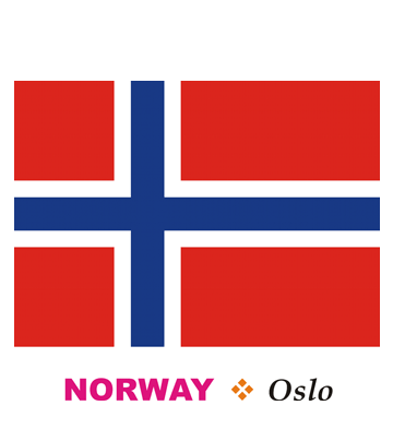 Norway Flag Coloring Pages