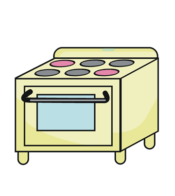 Oven Coloring Pages