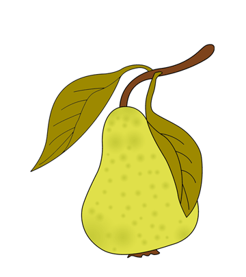 Pear Coloring Pages