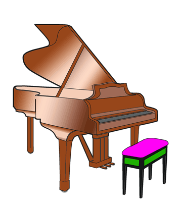 Music Piano Coloring Pages