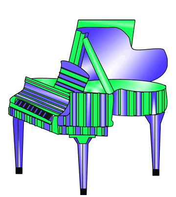 Grand Piano Coloring Pages