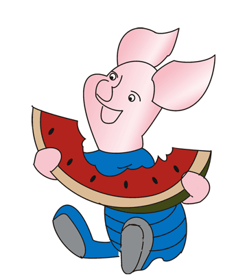 Eating Piglet Coloring Pages
