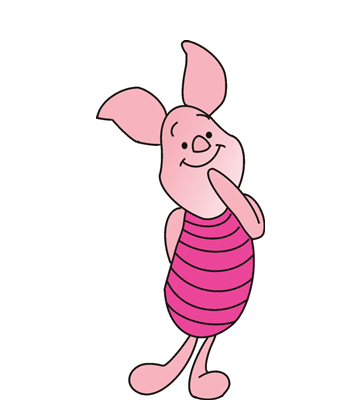 Classic Piglet Coloring Pages