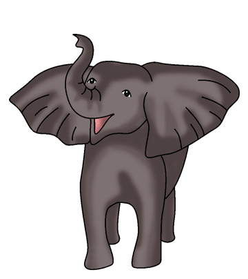 Baby Elephant Coloring Pages