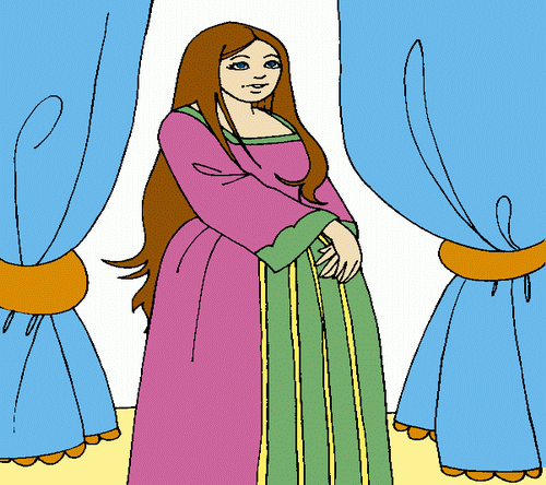 Princess In Room Coloring Pages